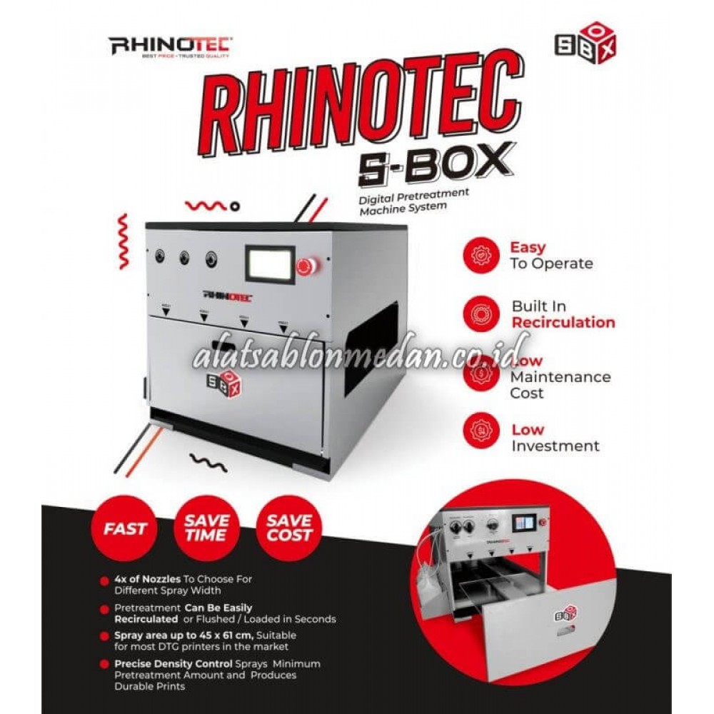 Mesin DTG Pretreatment Rhinotec S-Box 